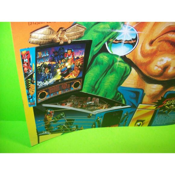 Judge Dredd Pinball FLYER Comic Book Edition Original 1993 Multi Page Super Hero - Picture 6 of 7
